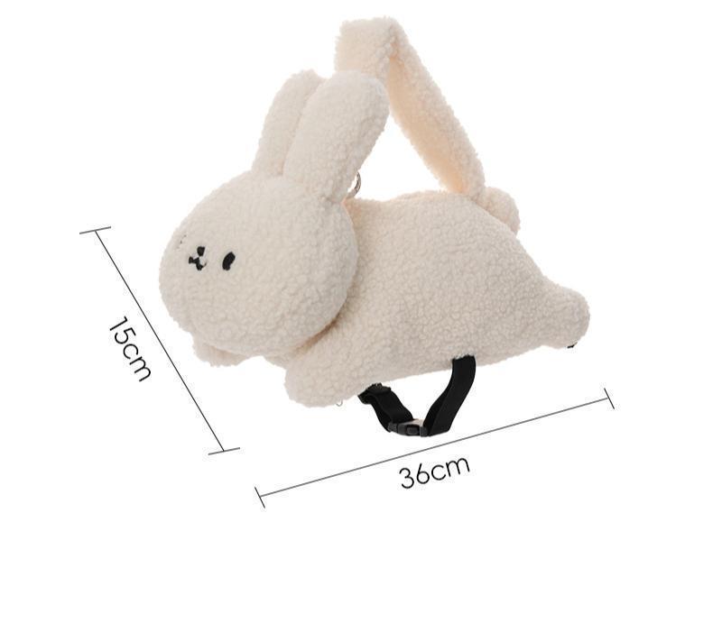 Plush Rabbit Tissue Box for Car Accessories Cartoon Car Tissue Holder Bedroom Living Room Desktop Tissue Organizer