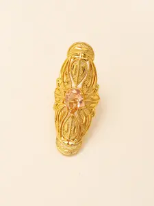 Adjustable Hollow Flower Arabic Ring, Women's Wedding Ring, African Party Gift, Nigerian Jewelry, Elegant Design