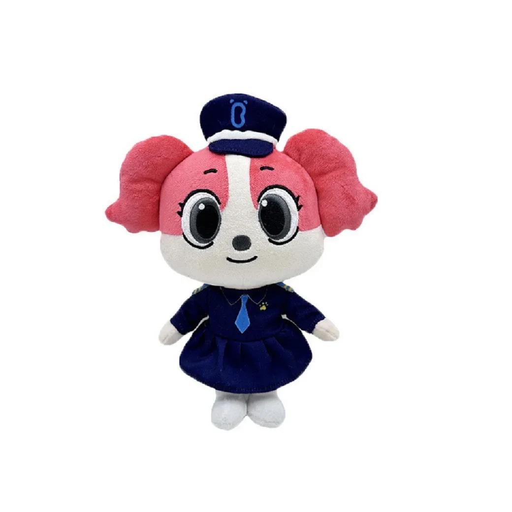 New Sheriff Labrador Dog Plush Toy Security Sergeant Labrador Wolf Dog Cartoon Doll Boys Girls Soft Stuffed Toys Children Gift