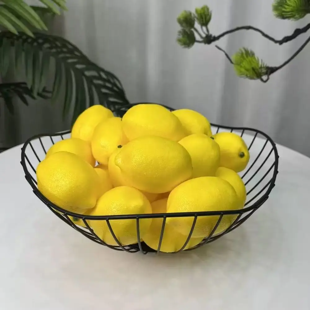 10 Realistic Lemon Models, Artificial Foam Fake Fruit Decorations, Holiday Ornament Props, Perfect for Festive Displays