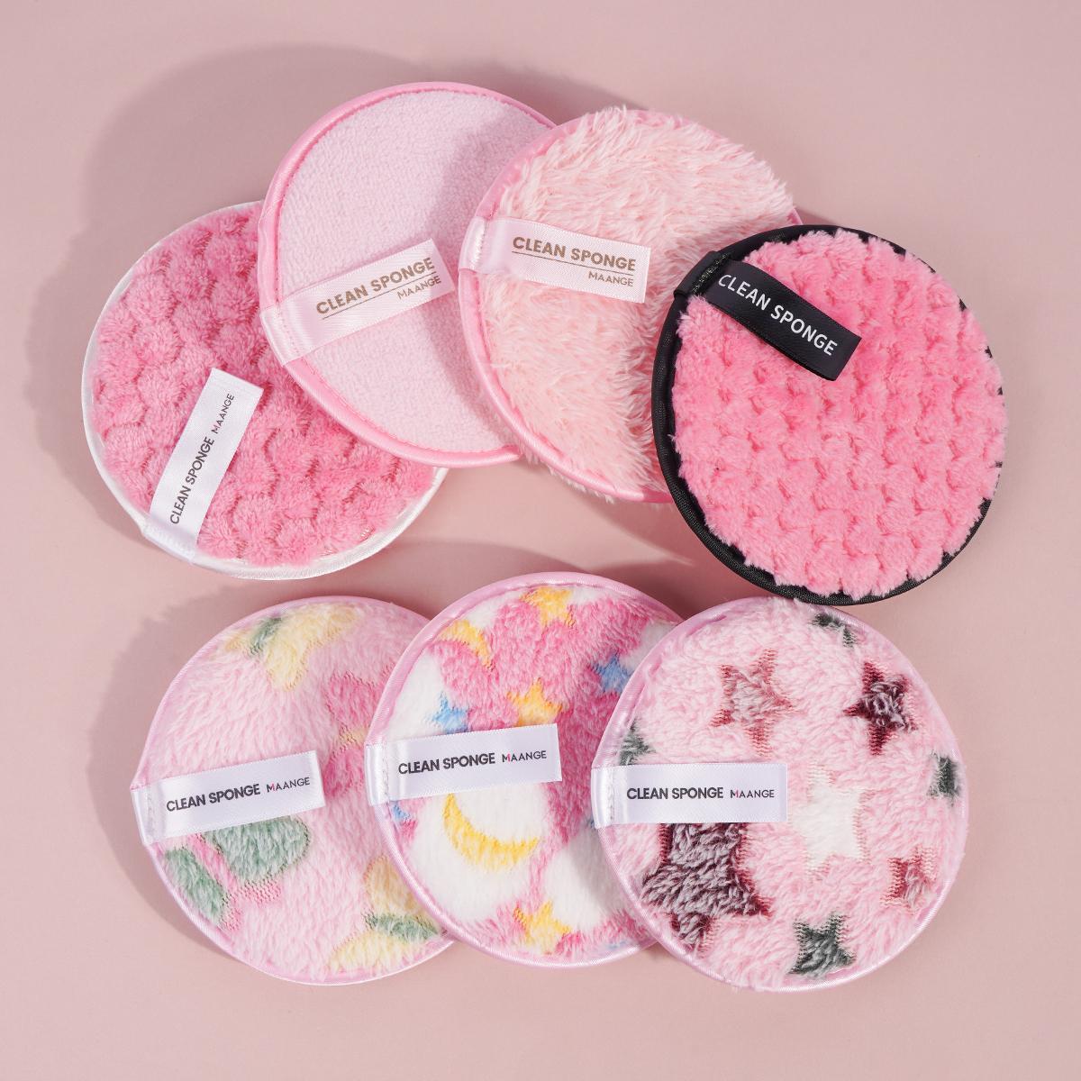 Makeup Remover Puff, 7 Counts/set Facial Cleansing Puff, Facial Skin Care Puff, Makeup Remover Tool, Facial Skin Care Tool for Women & Girls, Cosmetic, Facial Cleansing Pads