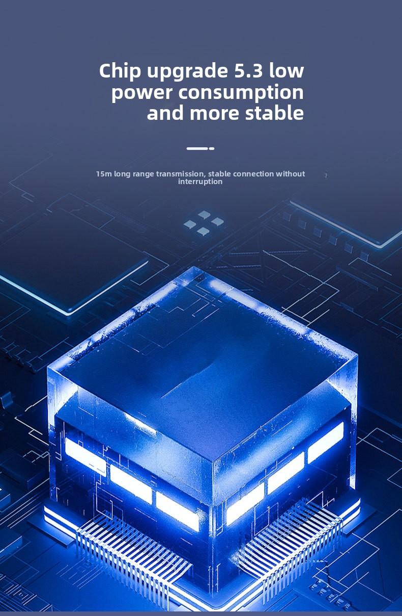 M96 Wireless Bluetooth Earphones with Digital Display Screen, In-Ear Gaming Headset, Low Latency, 5.3 Earbuds, Ultra-Long Battery Life