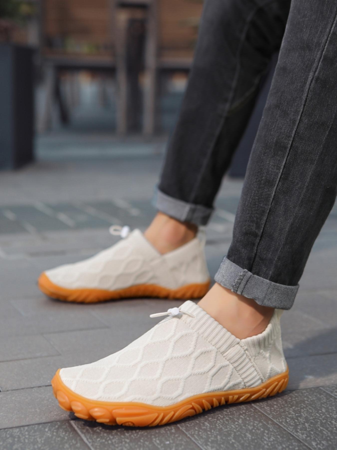 Minimalist Barefoot Water Shoes for Men and Women, Fisherman Beach Shoes, Breathable Knitted Upper and Non-Slip Sole, Perfect for Beach Outdoor Activities and Running