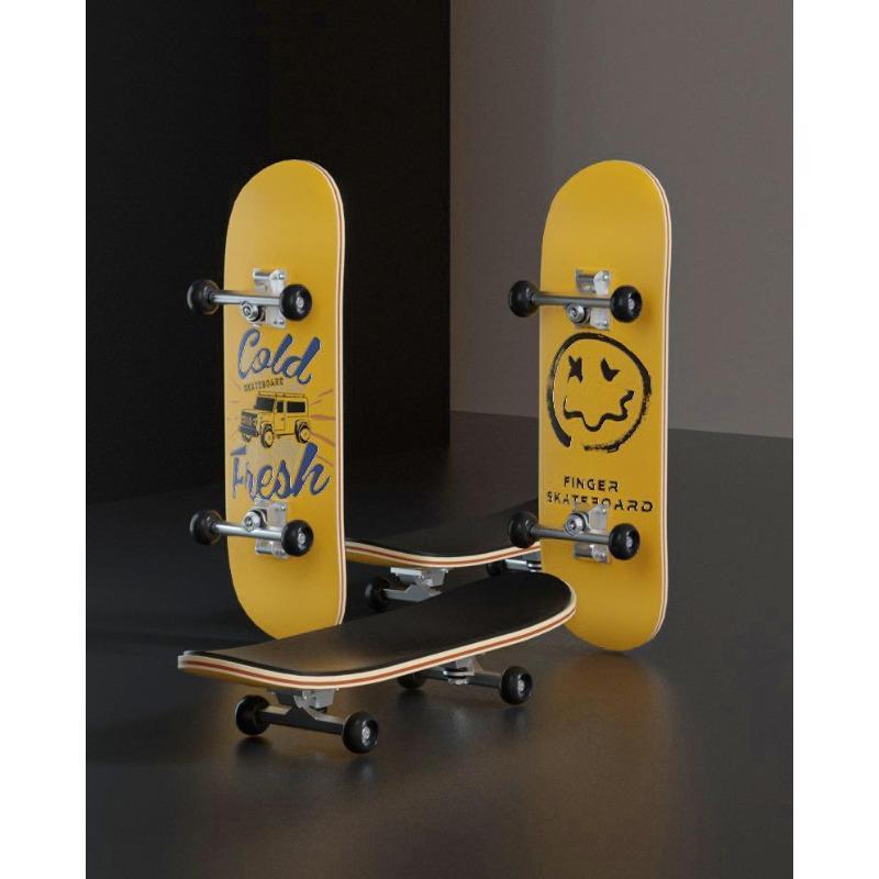 Portable Mini Finger Skateboard, Pocket-Sized for Skate Tricks Practice, Ideal for Indoor & Outdoor Anytime Anywhere Entertainment