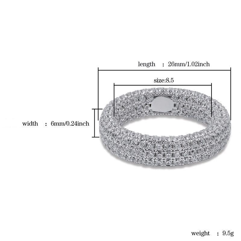 ICE HUE Iced Out Eternity Band, Sterling Cubic Zirconia Ring, Perfect Gift Option, Ring for Men & Women, Jewelry for Men ICE HUE Iced Out Eternity Band, Sterling Cubic Zirconia Ring, Perfect Gift Option, Ring for Men & Women, Jewelry for Men