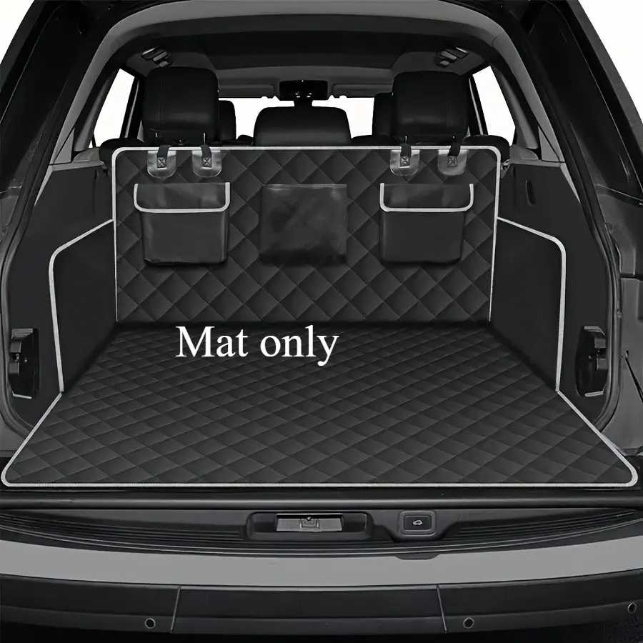 Vehicle Trunk Pet Cargo Liner for Rear Storage Protection, Non Slip Surface With Side Storage Pockets, 1 Piece