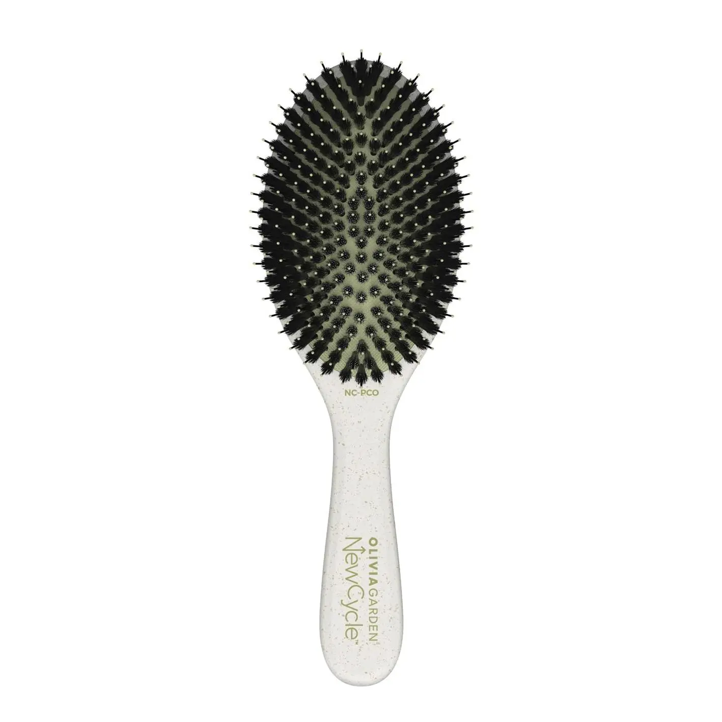 NewCycle Professional Hair Brush is made from 100% recycled materials (except bristles and cushion), styles all hair types quickly and creates long lasting styles