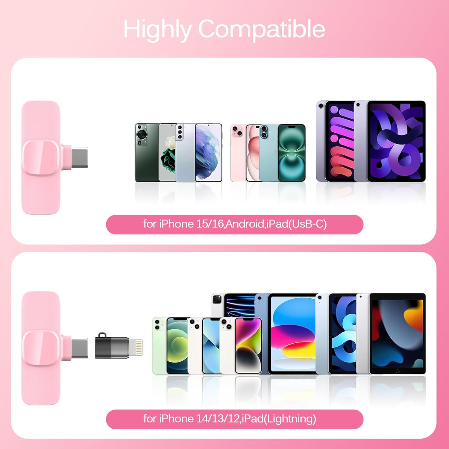 Lavalier Microphone for & Android - Mini Clip-On Mic with Noise Cancellation, 65ft Range, 8H , USB-C/Lightning - for , YouTube, Podcast, Live Streaming Lavalier Microphone for & Android - Mini Clip-On Mic with Noise Cancellation, 65ft Range, 8H , USB-C/Lightning - for , YouTube, Podcast, Live Streaming