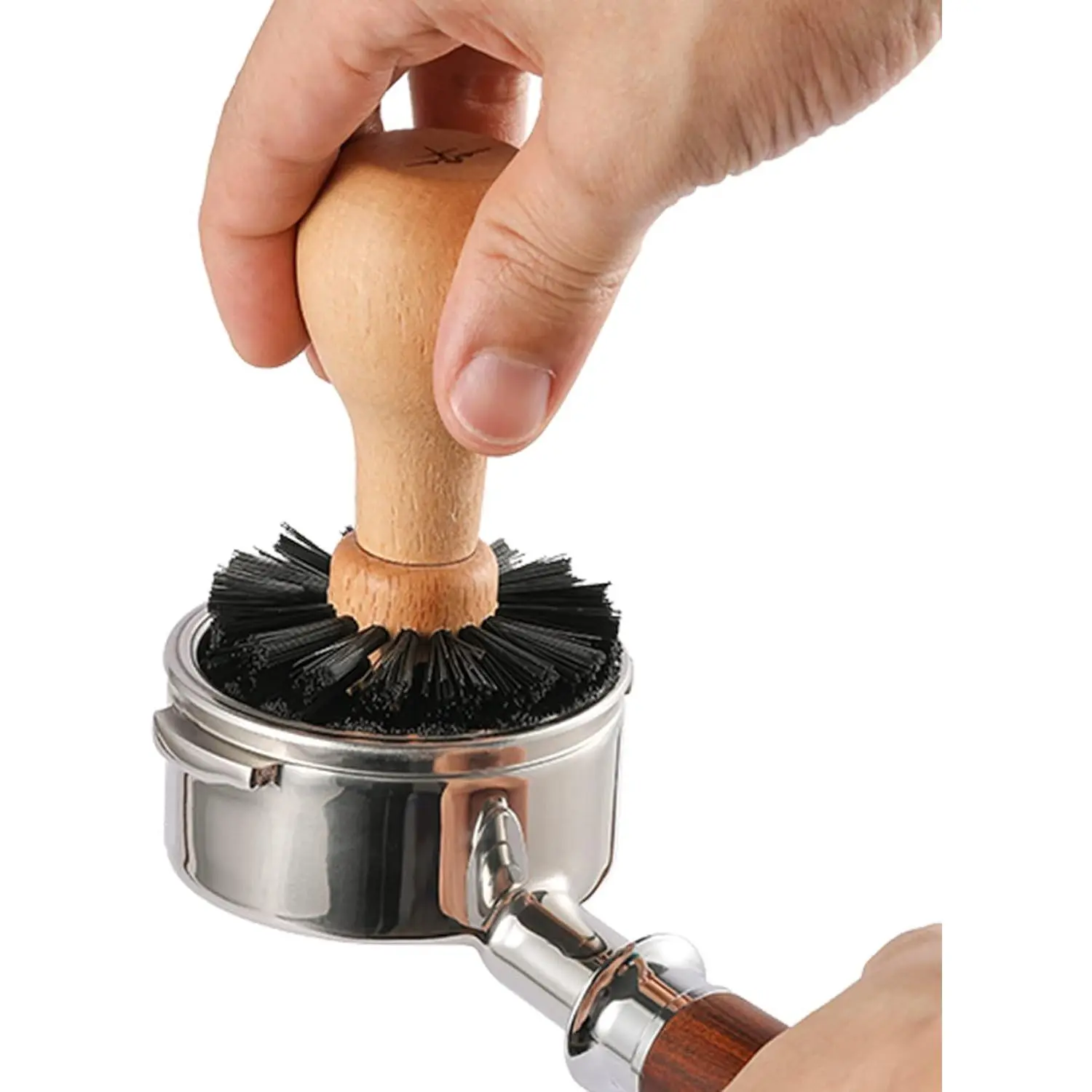 Coffee Portafilter Cleaning Brush Espresso Machine Portafilter Brush Speacial for 58mm Portafilter Professional Barista Cleaning Tools Effectively Cleaning B5341