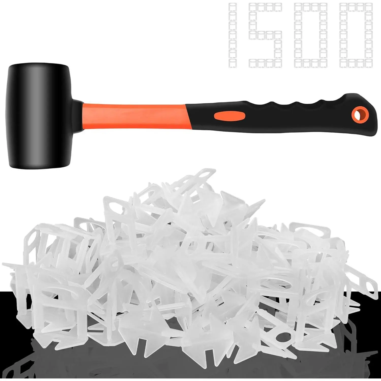 Tile Spacers 500 count Tile Clips, Tile Leveling System Clips 1/16 Inch