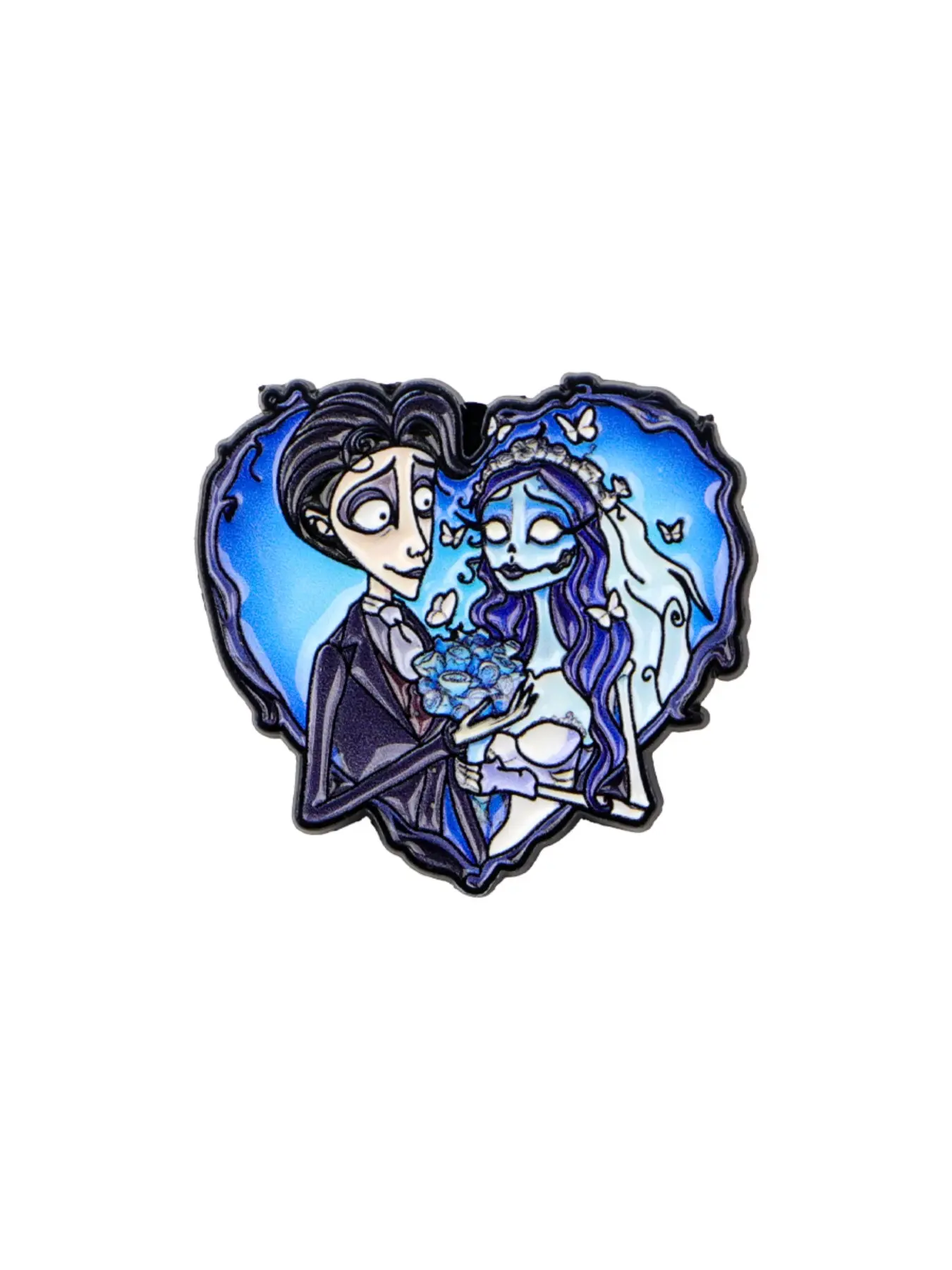 Heart Design Enamel Pin, Alloy Brooch Pin, Decor Pins, Horror Movie Elegant Accessory, Punk Hat Decoration, Backpack Decor, Jewelry Gift, Casual Style, All Seasons