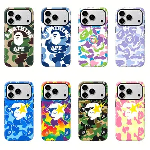 Bape A Bathing APE Durable phone case for iPhone 12, 13, 14, 15, 16, 17 Pro Max, Pro, Plus, and 17 Air,the perfect gift for her or him, ideal for parties.