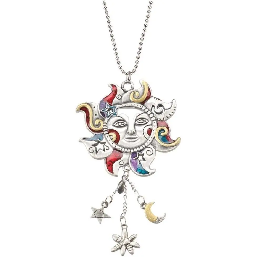 1 X Celestial Sun Hand-Painted   Ornament