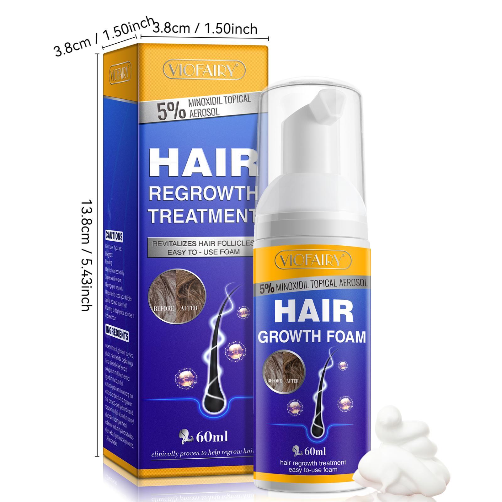 Viofairy Hair Mousse Volumizing Fine Hair for Thicker Hair, Nourishing Formula for Hair Strengthening and Volume, Ideal for Daily Use