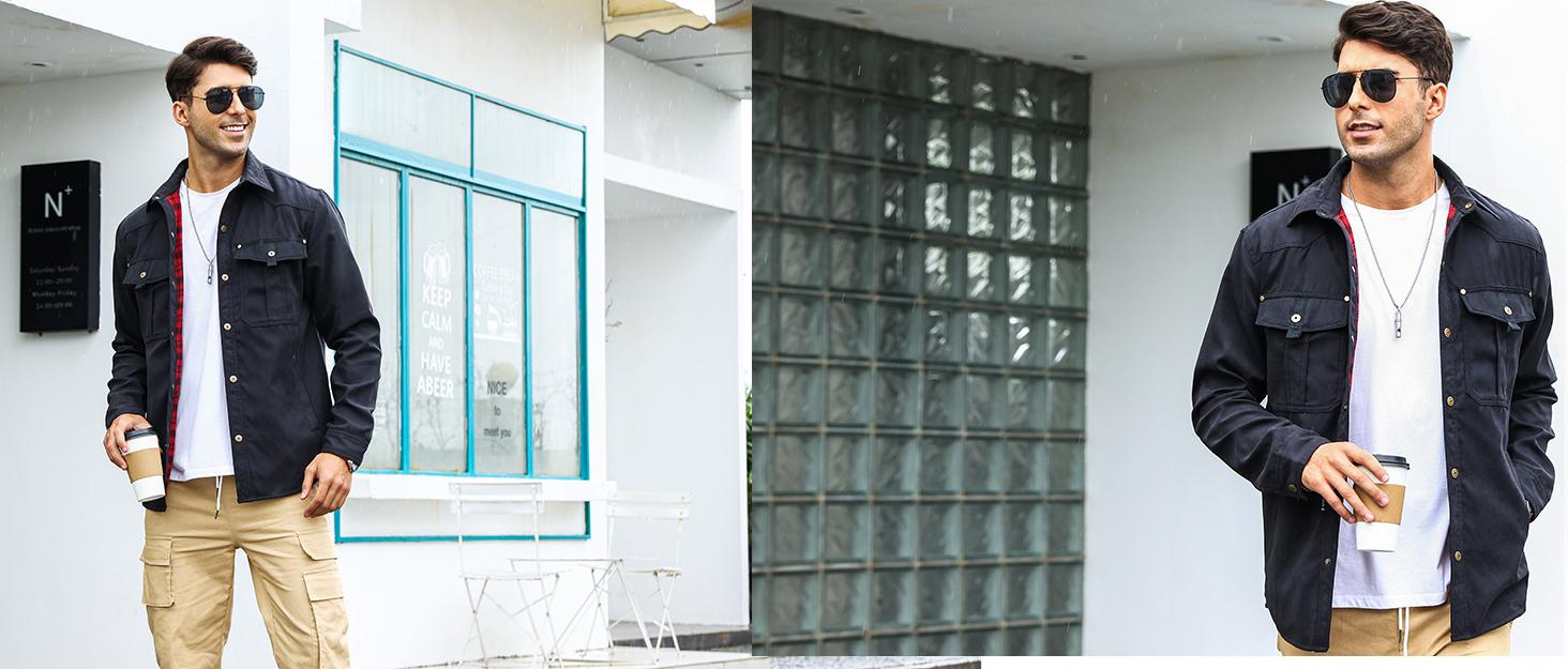 Zaitun Men's Lightweight Bomber Jacket Classic Varsity Coat with Full Zipper & Ribbed Hem for Spring & Fall Casual Wear