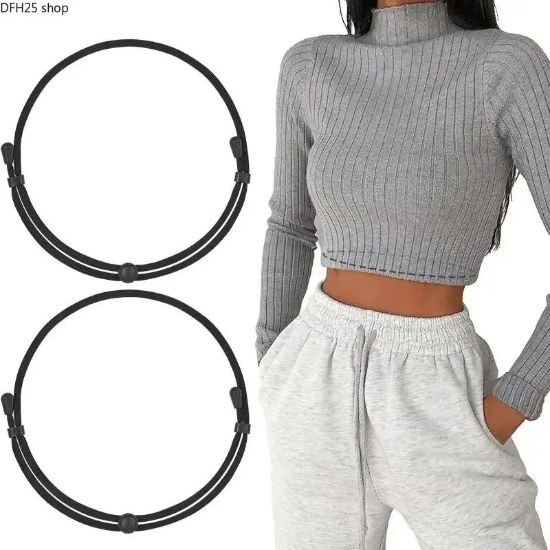 Adjustable Invisible Waist Band for Women, Elastic Shirt Tucking Belt with Hook Button Design, Secure Outfit Styling Accessory for Daily Wear