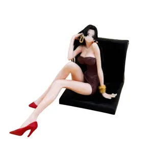 Couch Girl Desktop or Car Ornament, Perfect Gift Idea, Decorative Item for Home or Vehicle, Ideal Present for Any Occasion