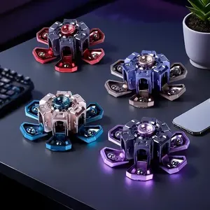 Deformable Mecha Sensory Spinner Fingertip Gyro, Cool Tech Fidget Toy for Stress Relief Fidgeting, Daily Relaxation