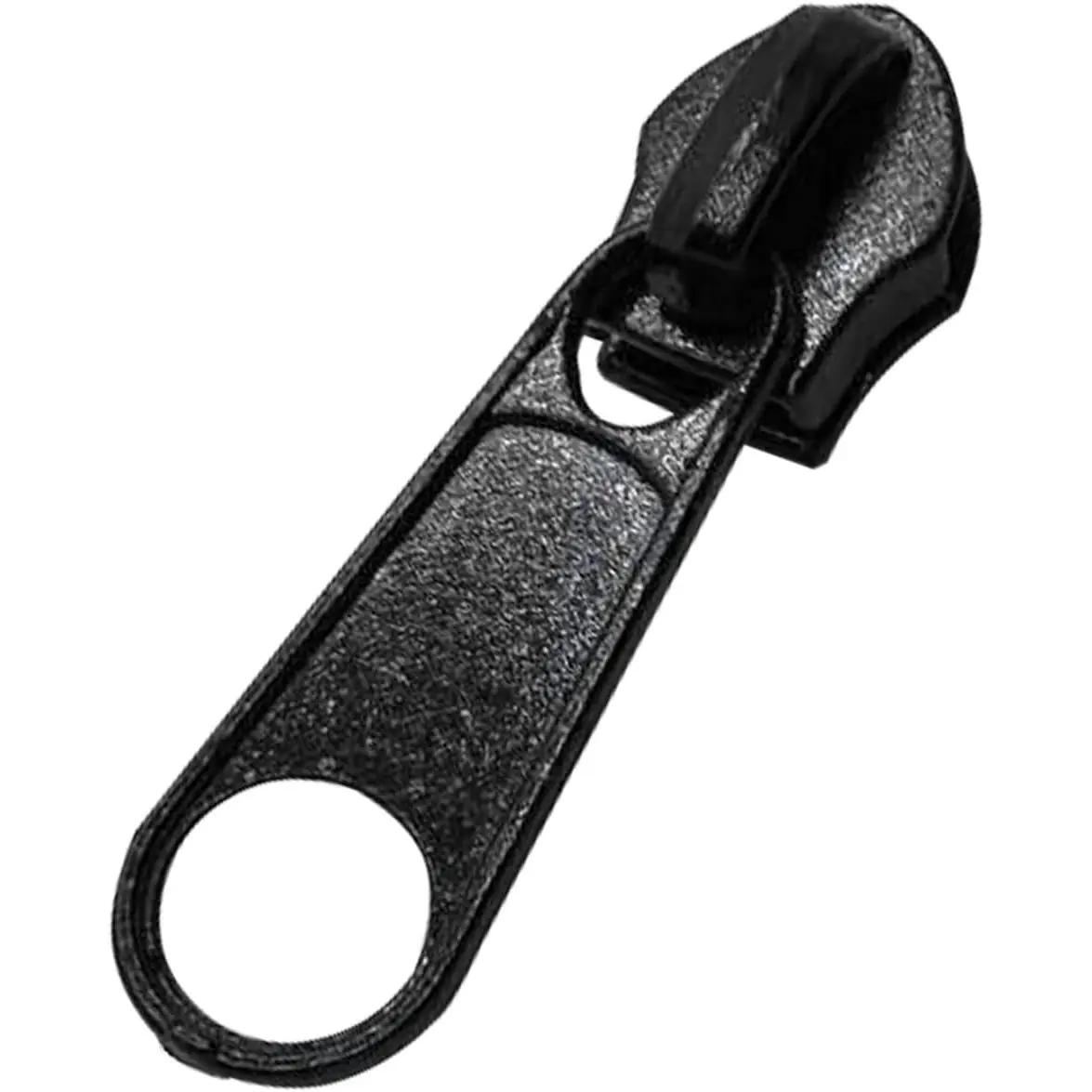 #3 Zipper Pulls  Bulk 30 count Black Metal Zipper Pull Slider  for Purses and Bag Craft Making Nylon Zippers(NO.3 Black)