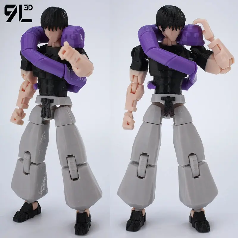 9L3D Printed Jujutsu Kaisen Fushiguro Toji Anime Multi-Jointed Shapeshift Toys Action Figures Mannequin Model Ornaments Gift Toy