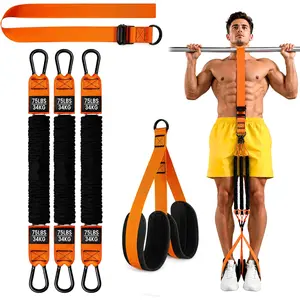 Pull Up Assist Bands, 1 Set Adjustable Weight Knee Support Strength Training Equipment for Home Gym Workout, Stretch Rope, Workout Straps, at Home Gym Fitness Equipment