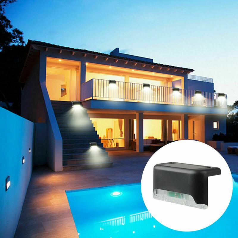 4pcs Solar Step Lights Outdoor Waterproof, Solar LED Bright Deck Lights, Solar Led Lights Outdoor for Garden, Courtyard, Steps, Sidewalks, Rail, Balcony, Easy To Install | White Lights, Christmas Decorations Lights 4pcs Solar Step Lights Outdoor Waterproof, Solar LED Bright Deck Lights, Solar Led Lights Outdoor for Garden, Courtyard, Steps, Sidewalks, Rail, Balcony, Easy To Install | White Lights, Christmas Decorations Lights