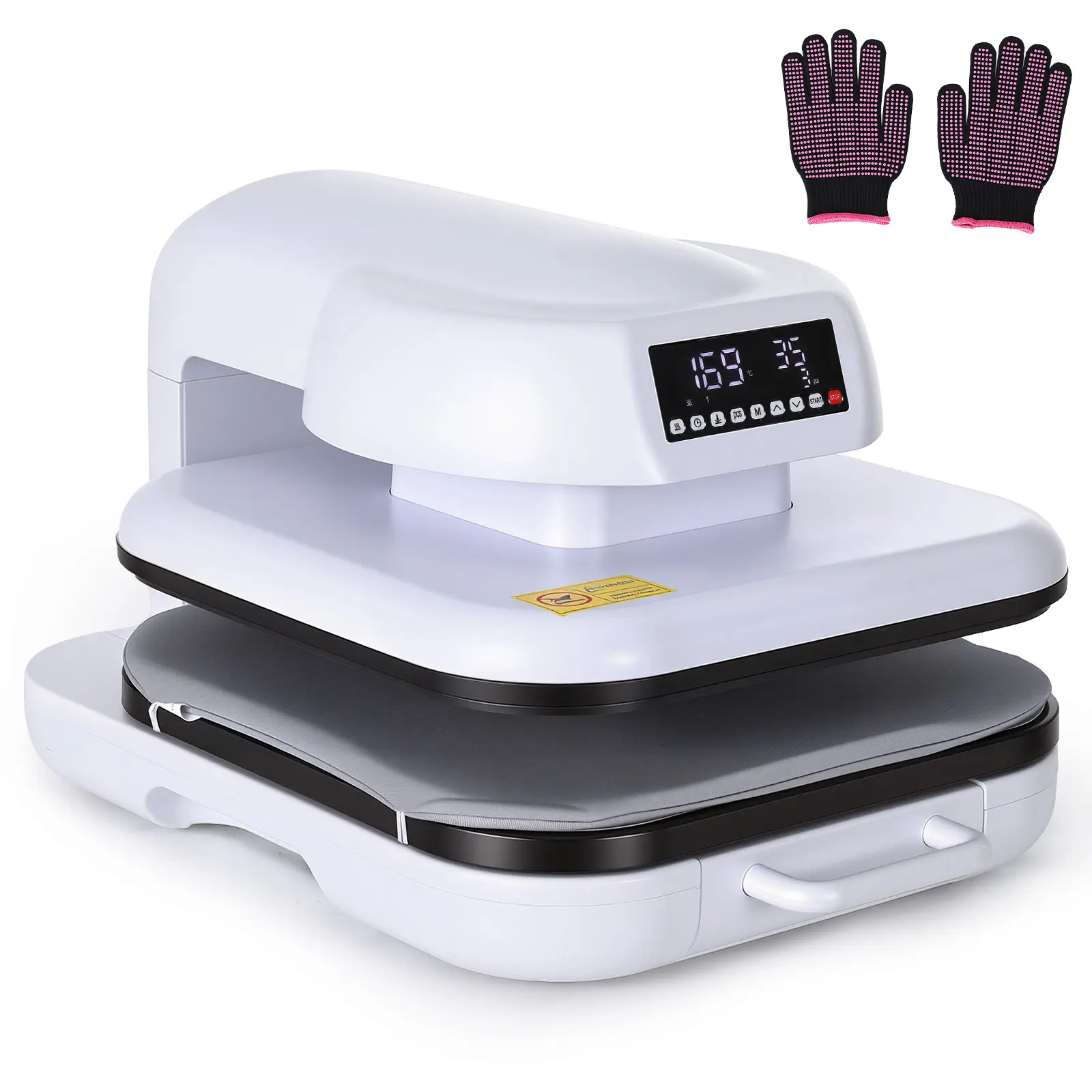 🔥 15"x15" Auto Heat Press Machine – Custom Tees in Minutes! Professional Heat Press with Digital Temp/Timer, 4 Presets for HTV Sublimation Shirts Tumbler DIY – Home Business Must-Have