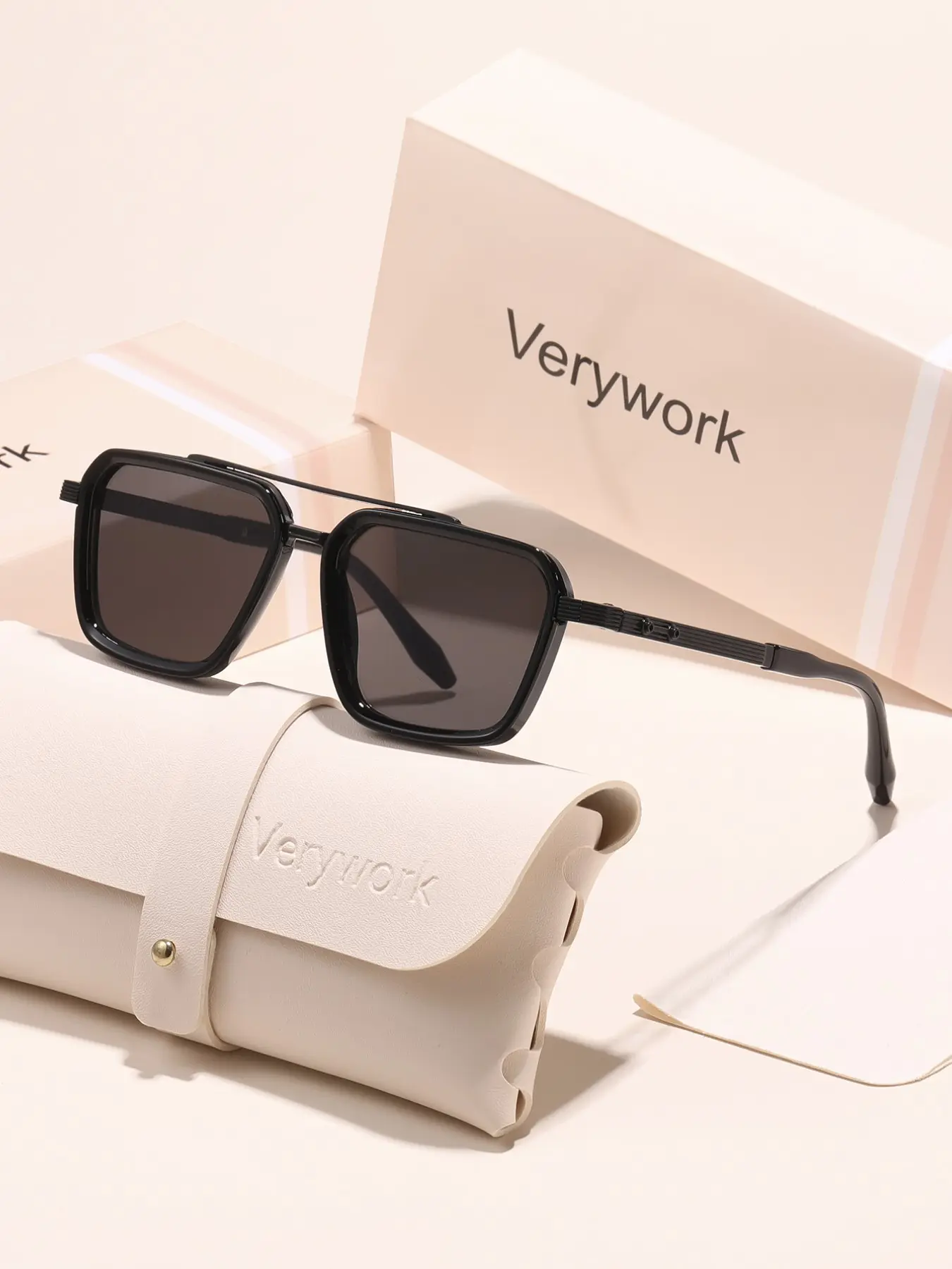 Women's Fashion Classic Brand Sunglasses, Uv400 Protection, Includes Storage and Cleaning Cloth, Ideal for Daily Commute, Travel, Outdoor Activities
