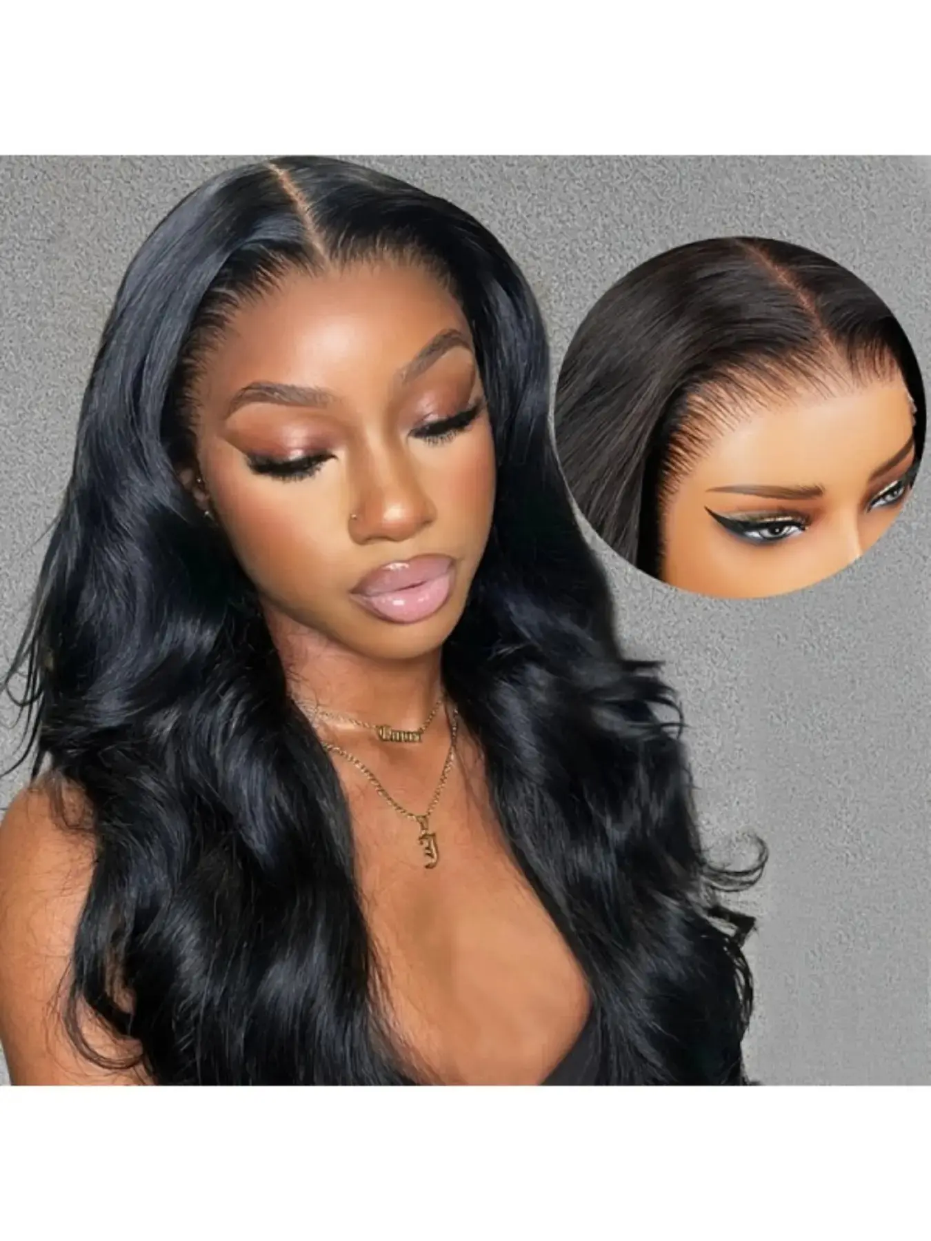 5x5 HD Lace Closure Body Wave Human Hair Wig for Black Women 16–34 Inch 180% Density Glueless HD Wigs Wear & Go Pre-Cut Lace Pre-Plucked Natural Hairline Soft Full Volume Beginner Friendly Daily Wear Wig