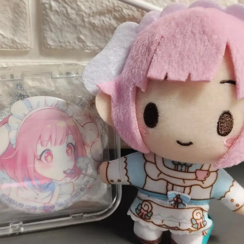 10cm Project Sekai Anime Plush Keychain - Japanese Novelty Stuffed Toy Pendant for Backpacks, Featuring Otori Emu, Yoisaki Kanade, Rui, Akiyama Mizuki - Kawaii Ornament Gift