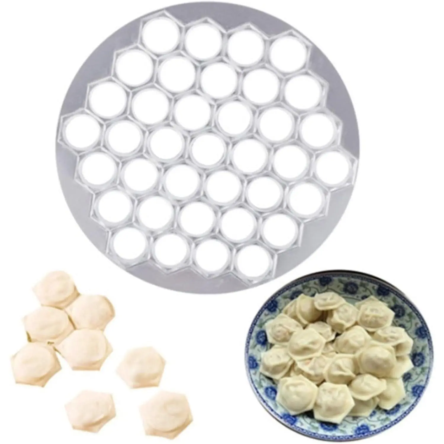 Professional 37-Hole Ravioli Mold - Stainless Steel Dumpling Maker for Russian Cuisine, for Heavy-Duty Pelmeni,Pierogi Press Tool with Measurement Markings, Kitchen Gadgets and Baking Accessories