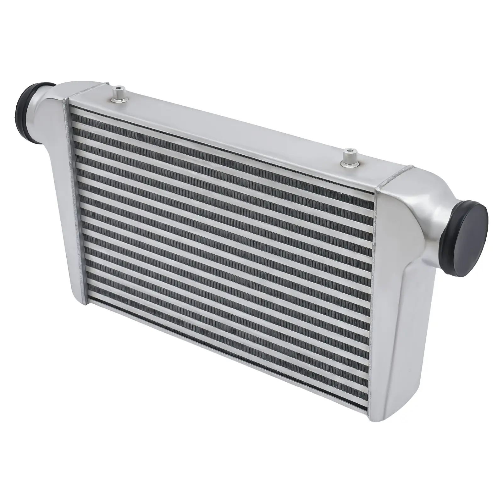 Universal Turbo Intercooler 3in Inlet Outlet Aluminum Front Mount 63.5x7.6x30.5cm For Turbo Charger Systems