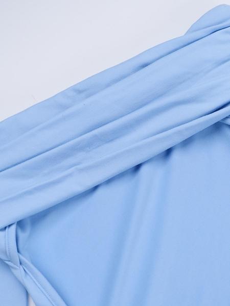 Women's solid color one-shoulder backless long-sleeve dress, casual and slim fit, suitable for parties, festivals, and wedding guests. Women's autumn and winter clothing, Christmas holiday party attire