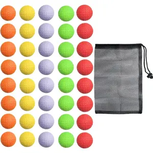 Foam Golf Practice Balls - Realistic Feel and Limited Flight Training Balls for Indoor or Outdoor