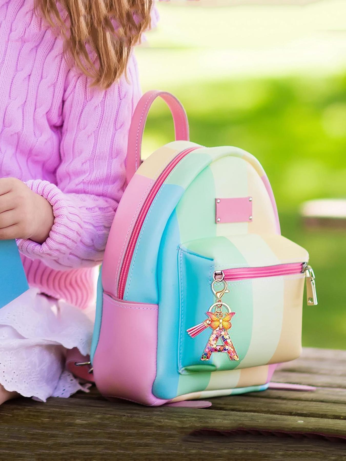 Colorful Butterfly Design Keychain, Cute Letter & Tassel Design Keychain for Women & Girls, Trendy Cute Keychain, Fashion Accessories for Daily Decoration, Stylish Keychain