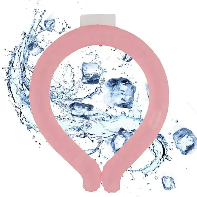 Summer Ice Ring Cooling Gel Necklace, Pcm Cooling Device, Neck Coolers for Hot Weather, Reusable Ice Circles for Comfort, Neck Ice Pack