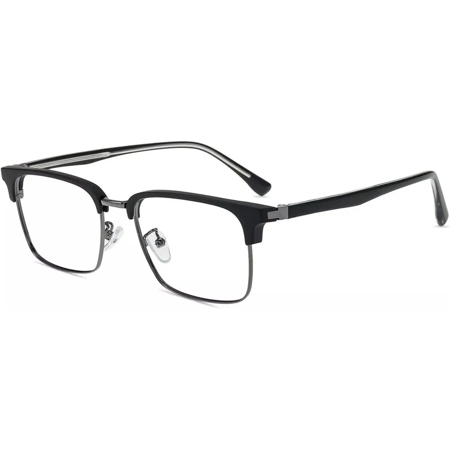 Men's Blue Light Glasses & Reading Glasses Metal Square Frame Casual Stylish Eyewea for  Office Use