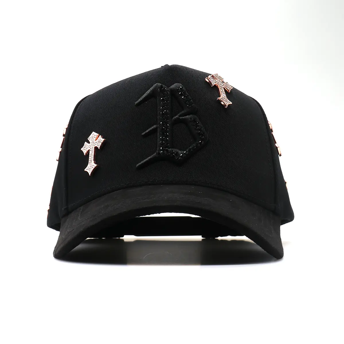 Barbas Hats Supreme Crown Premium Black Snapback Cap Bold Structured Crown Elite Detailing Luxury Streetwear Unisex Adjustable Fit Urban Statement Style