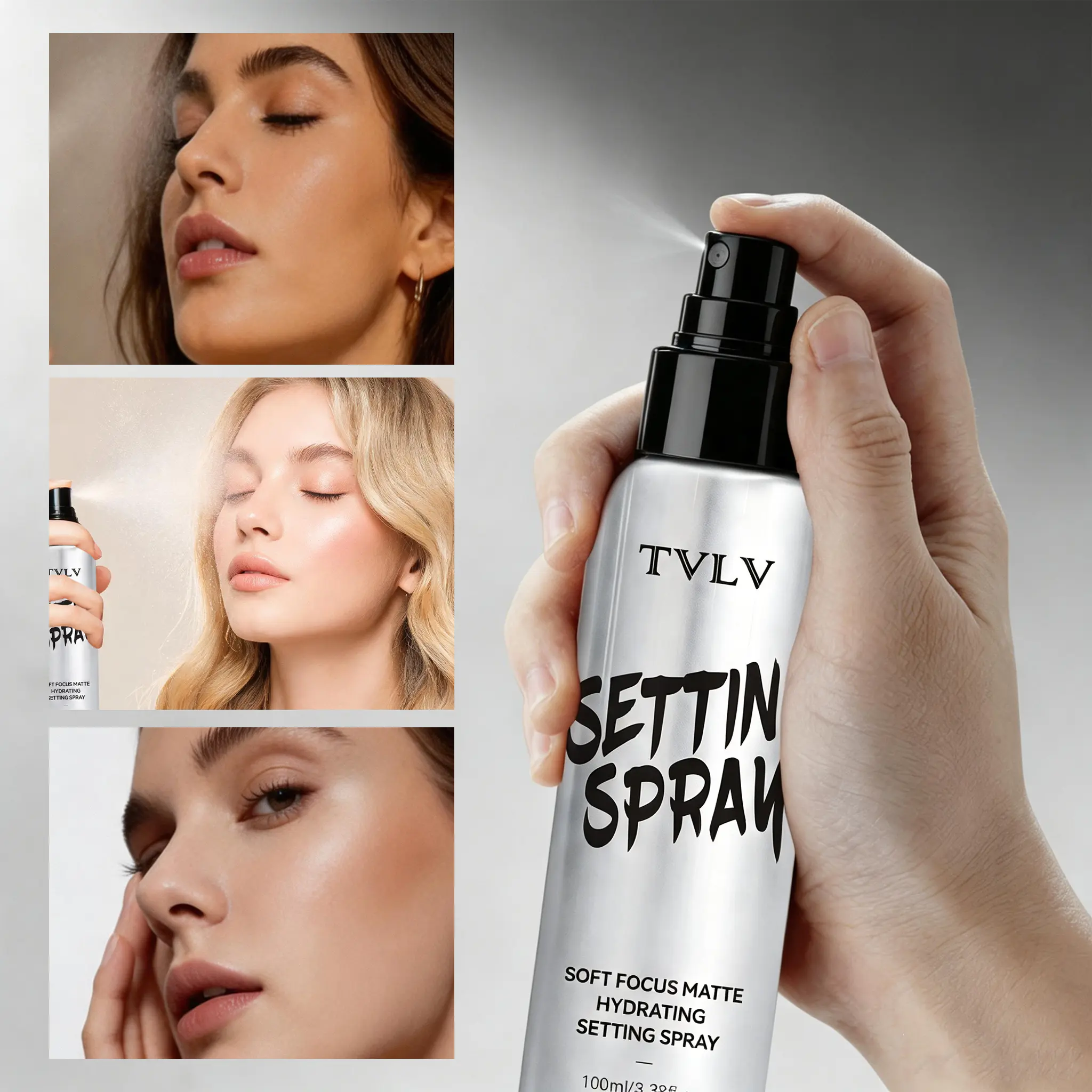 Waterproof setting spray, long-lasting hold, not easy to smudge, refreshing and non-sticky setting spray