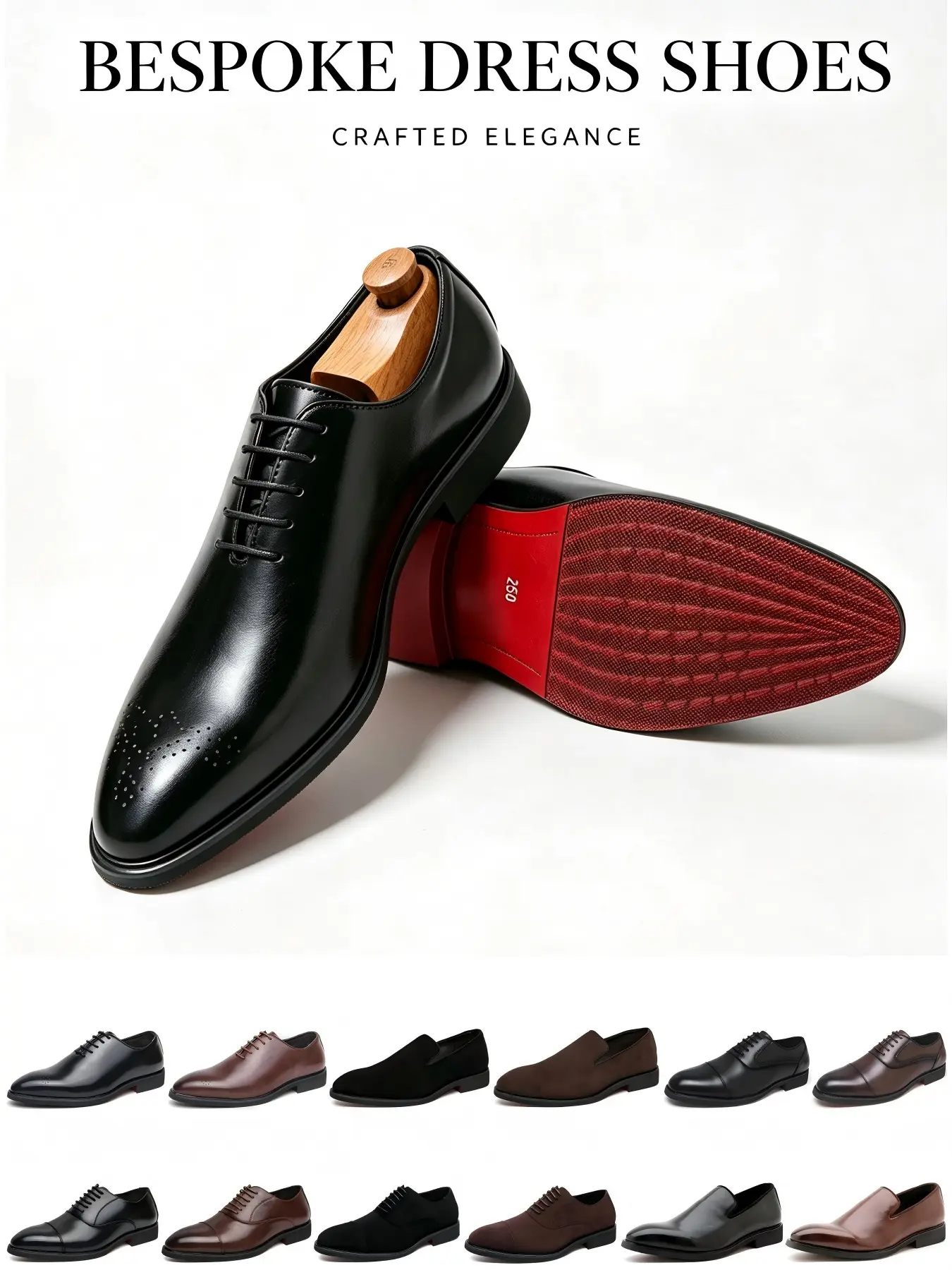 Men's Business Formal Shoes, PU Leather Pointed Toe, Sole Wedding Shoes, British Style Laces, All Seasons, Medium Width