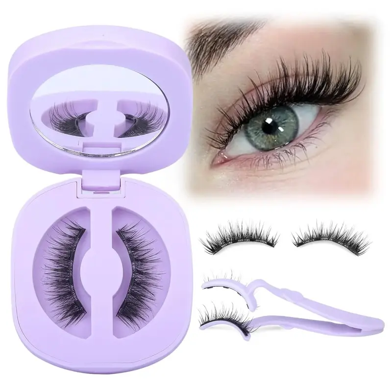 Magnetic Eyelashes, Magnetic Eyelashes with Applicator, Look Magnetic Lashes, No Need Glue False Eyelashes Wispy Lashes