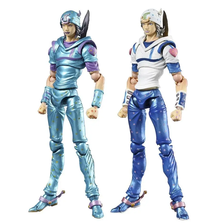 Super Action JOJO Part VII Steel Ball Run Johnny Joestar Figure Collectible Model Toy Desktop Doll