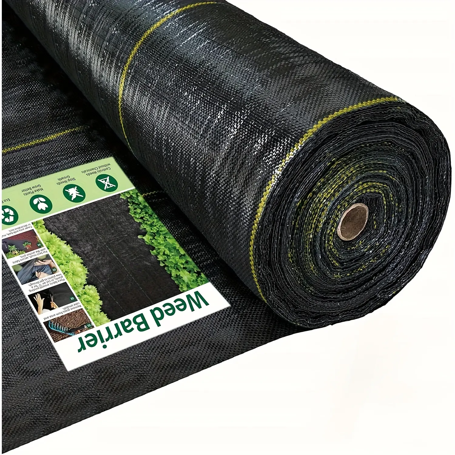 Heavy duty horticultural weed control cloth - durable PP material, suitable for lawn care, garden beds, and yard weeding - enhanced weed control with textured surfaces - suitable for flowers, vegetables, landscape engineering, and agricultural coverage