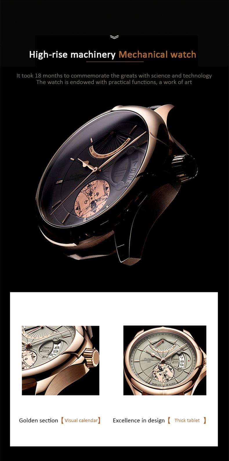 Classic Men's Business Watch with Leather Strap, Analog Quartz Movement with Date Display, Daily Waterproof, Quartz Watch, Waterproof For Daily Wear, Calendar Dial, Round Face, Quartz Drive