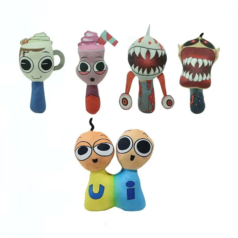 Sprunki Plush Toys Sprunki Game-related figurines Doll Stuffed Dolls Sprunki Plushie Soft Toy Peluches Stuffed Animals