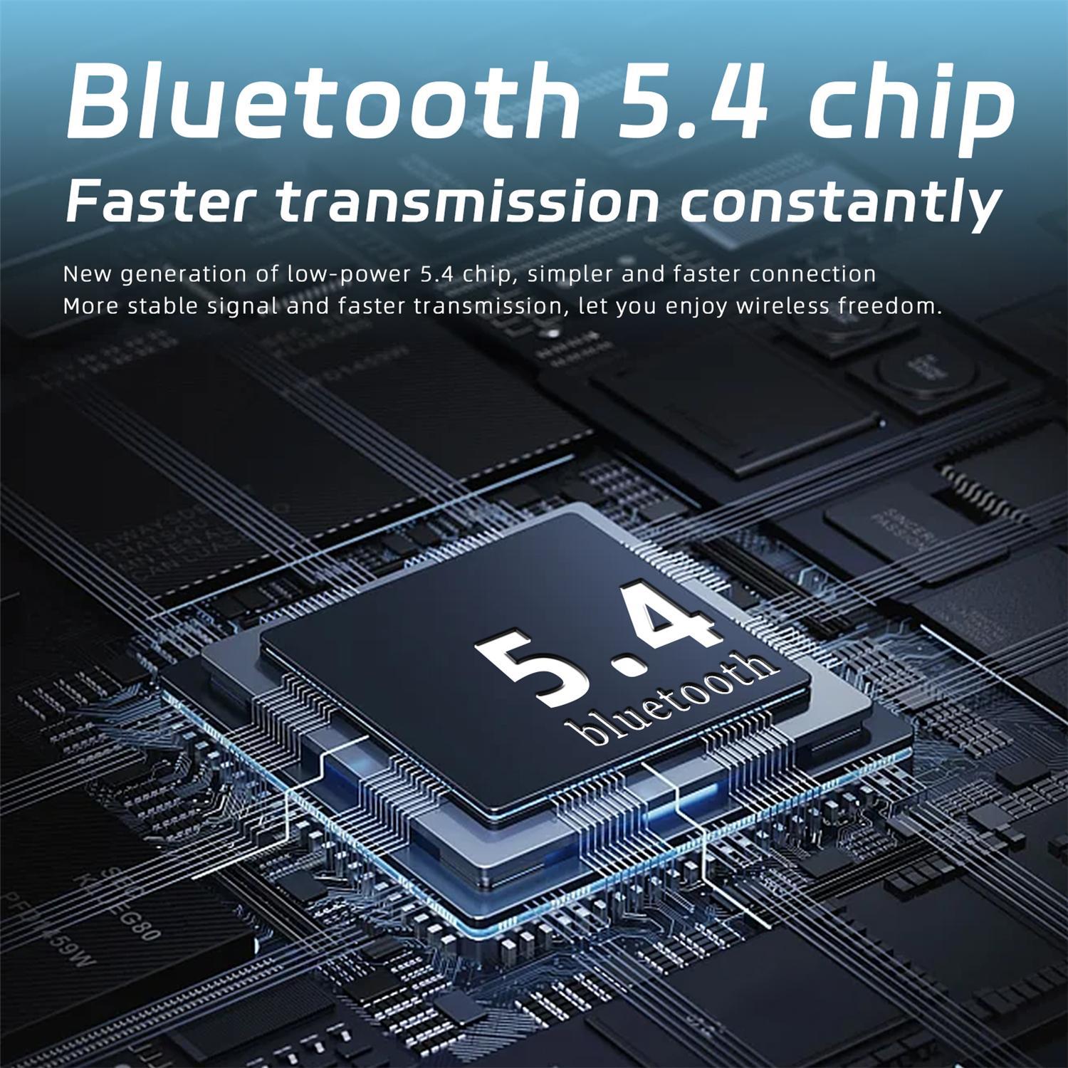 OWS Wireless Bluetooth Earphones Wireless Bluetooth 5.4 Waterproof Sport Headsets Support Playing Music Phone Calls Headphones Noise Reduction Headphones with Mic