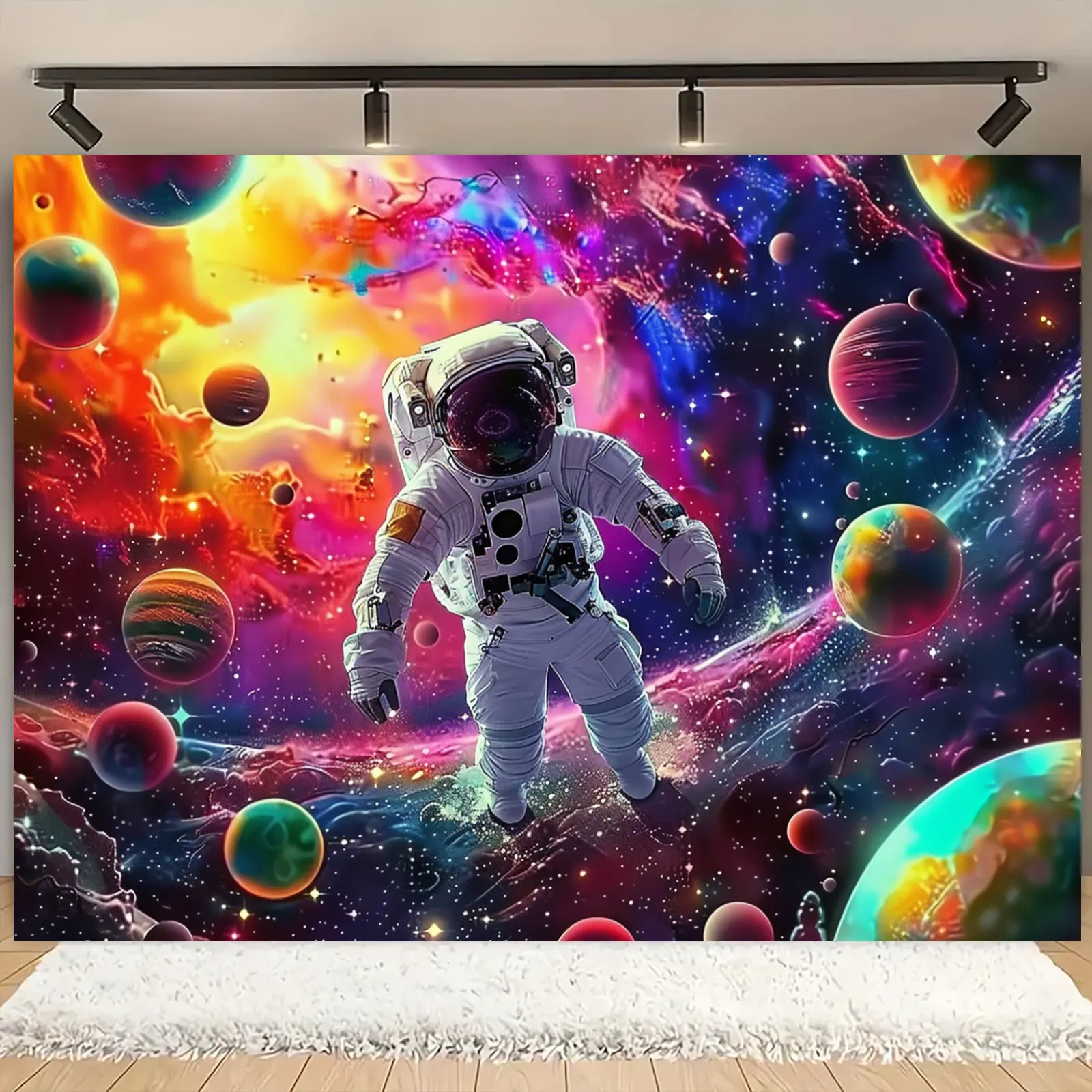 Astronaut Space Tapestry - Versatile Wall Hanging for Bedroom, Dorm Decor No light