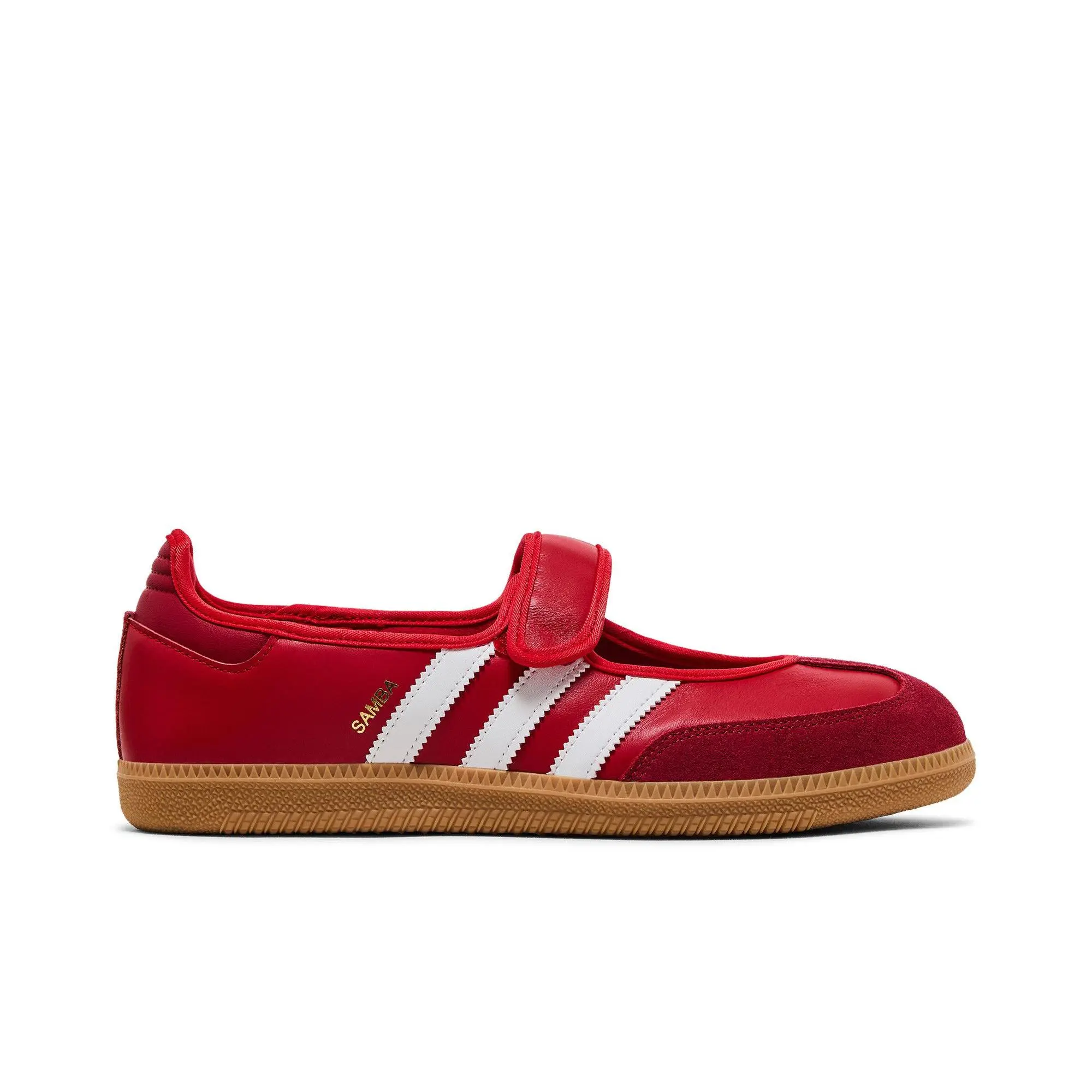 adidas Women's Samba Jane 'Scarlet Gum' Casual Sports Shoes - Better Scarlet/Team Victory Red/Gum 3 Mary-Jane Sneaker Footwear (Women's Sizes, Style JQ6446), Walking Shoes, Trainer