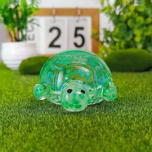 1/2/4pcs Sensory Soothing Toys, Shiny Squeeze Turtle Toys, Stress Relief, Soft Candies, Party Snacks, Gift Box Fillers, Birthday Gifts, Stress Ball
