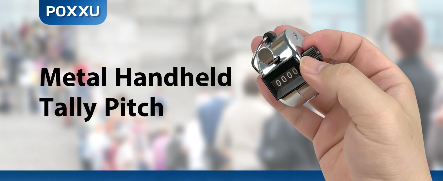 AGS 6 Pack Clicker Counter, Hand Tally Counters Clicker with Black Nylon Lanyard, 4 Digit Display Pitch Counter for Knitting, Coaching, Golf, Lap,Fishing,Umpire, Baseball, Row Sport